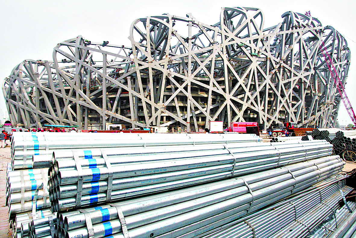 鸟巢主钢结构施工年底前将完成 迈向建成的重要里程碑